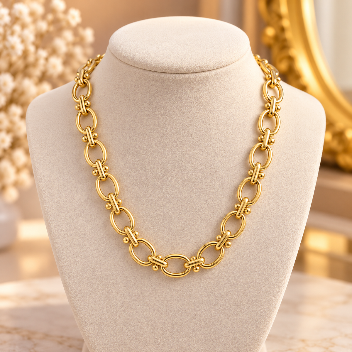 Gold-Plated 304 Stainless Steel Stainless Steel Necklace