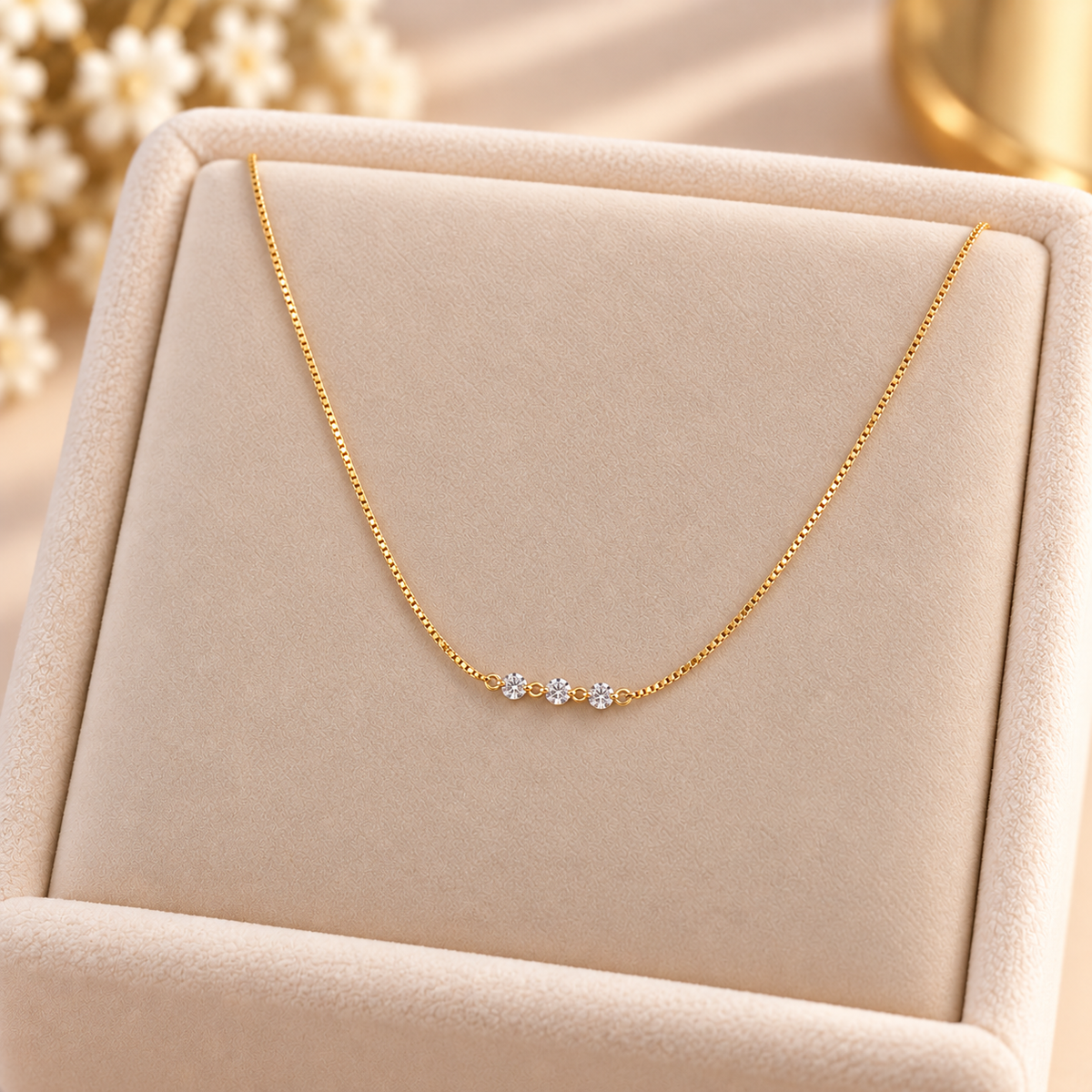 Gold-Plated 925 Sterling Silver Necklace