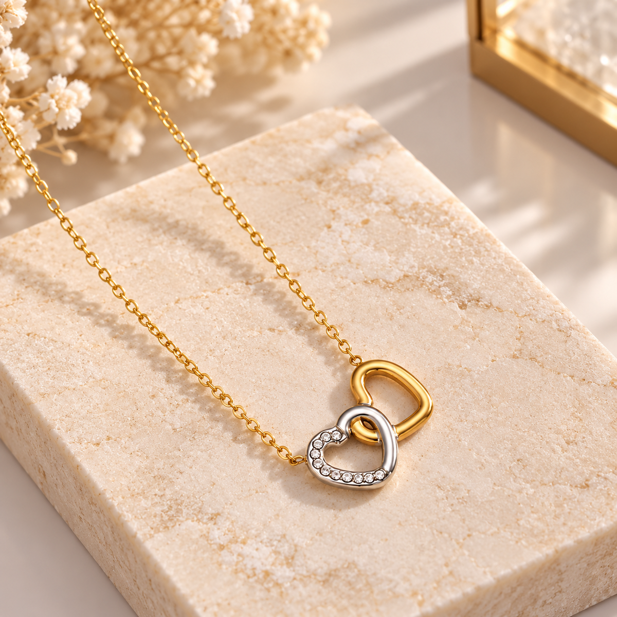 Elegant Heart Stainless Steel Necklace