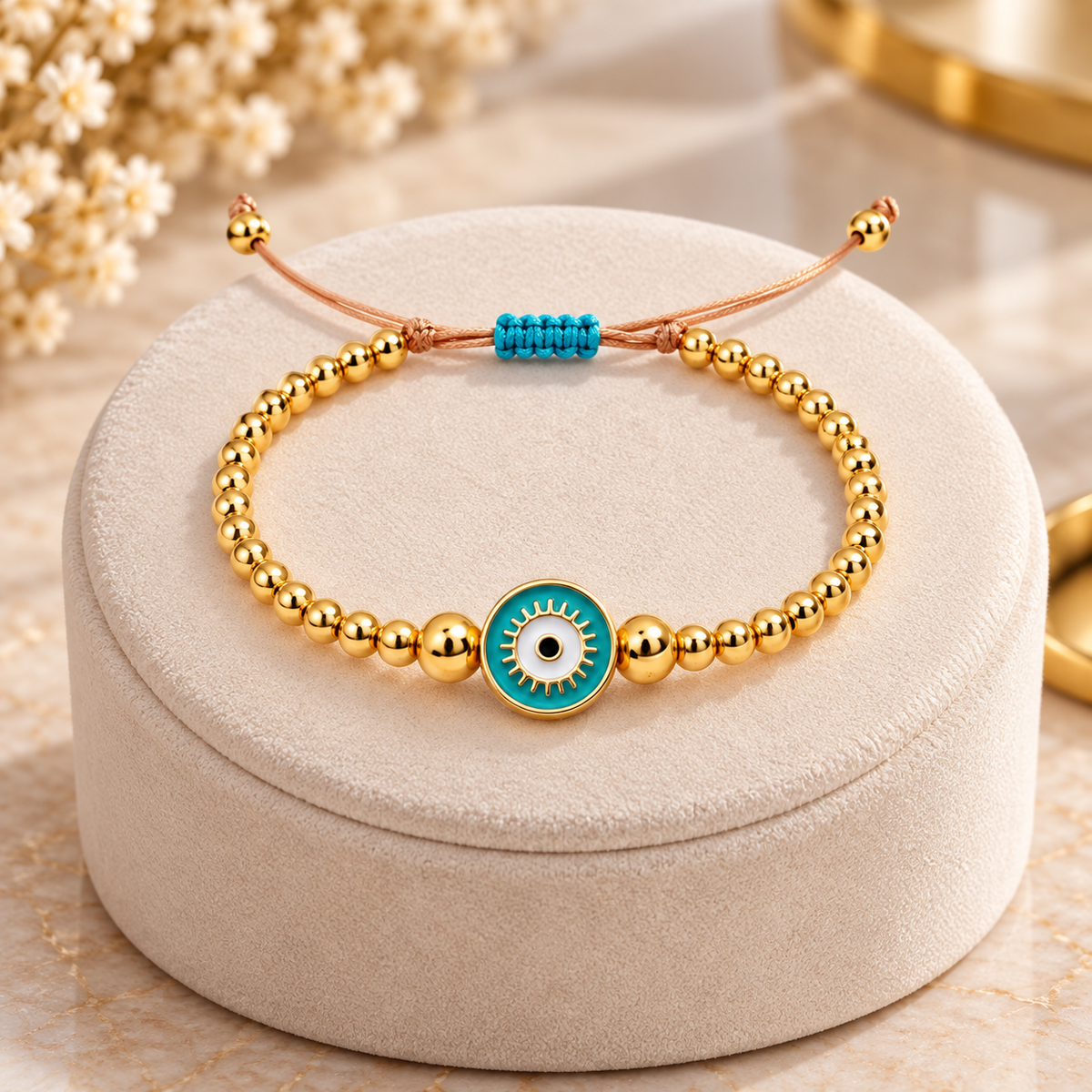 Vintage Evil Eye Eye Copper Bracelet