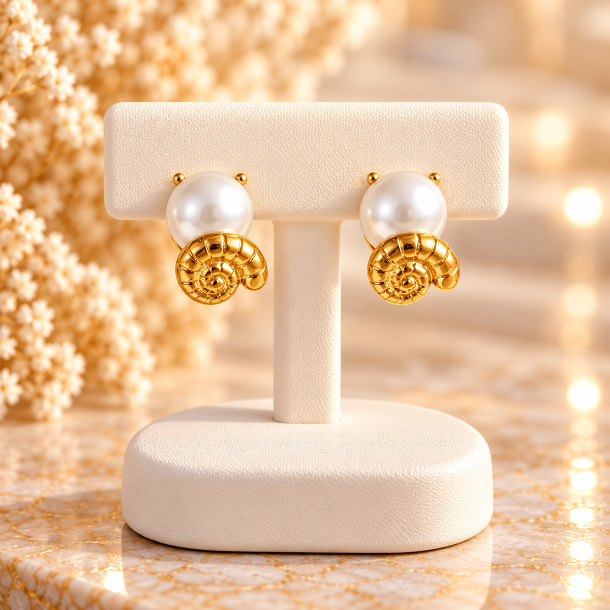 Gold-Plated 304 Stainless Steel Earrings
