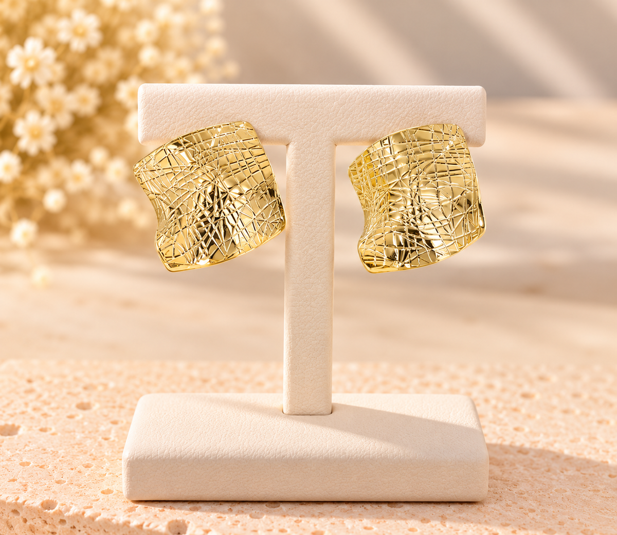 Hypoallergenic Square Earrings