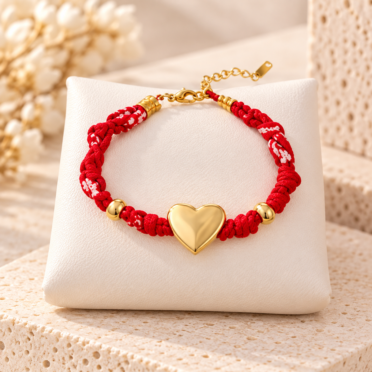 Heart Copper Beaded Bracelet