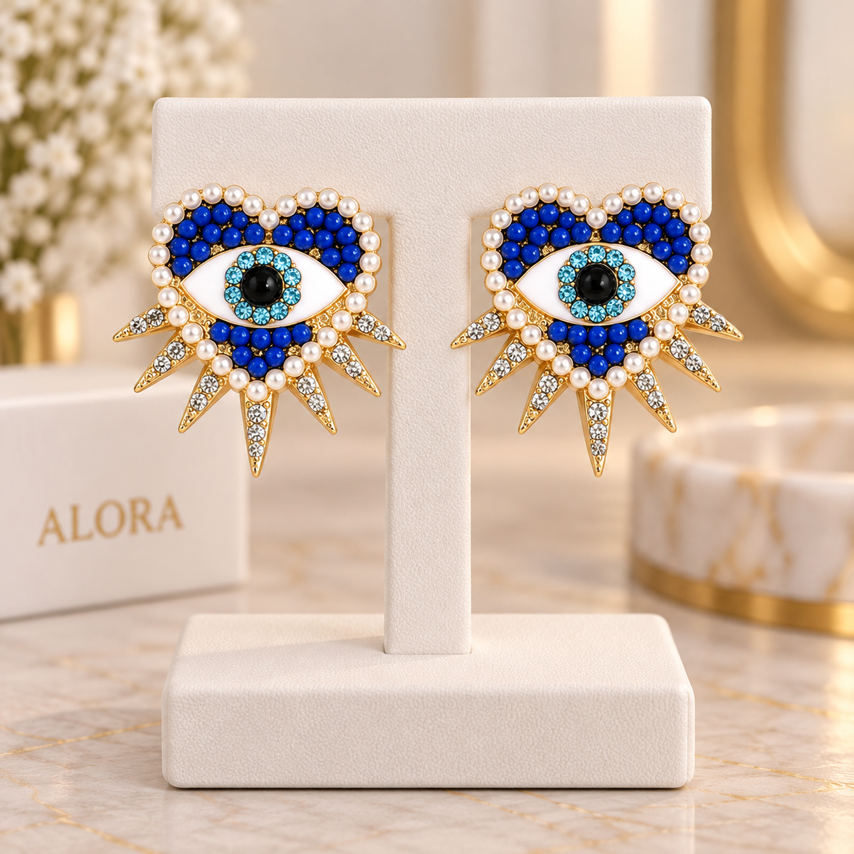 Heart Shaped Stud Earrings