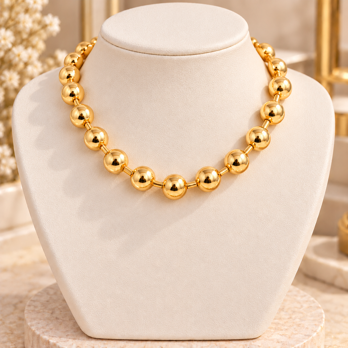 Copper Bead Necklace