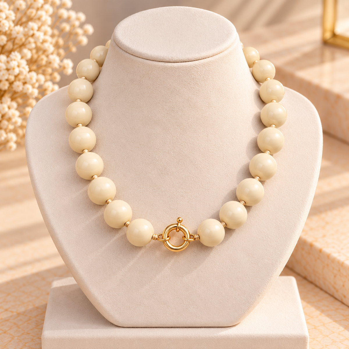 Bohemian Plastic Bead Necklace