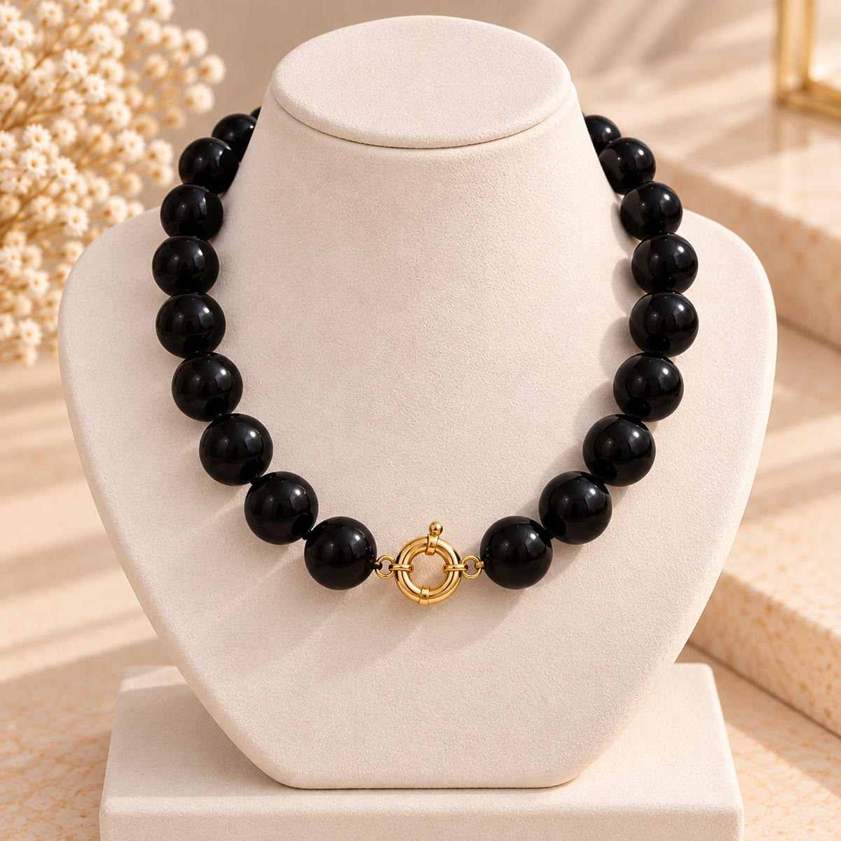 Bohemian Plastic Bead Necklace