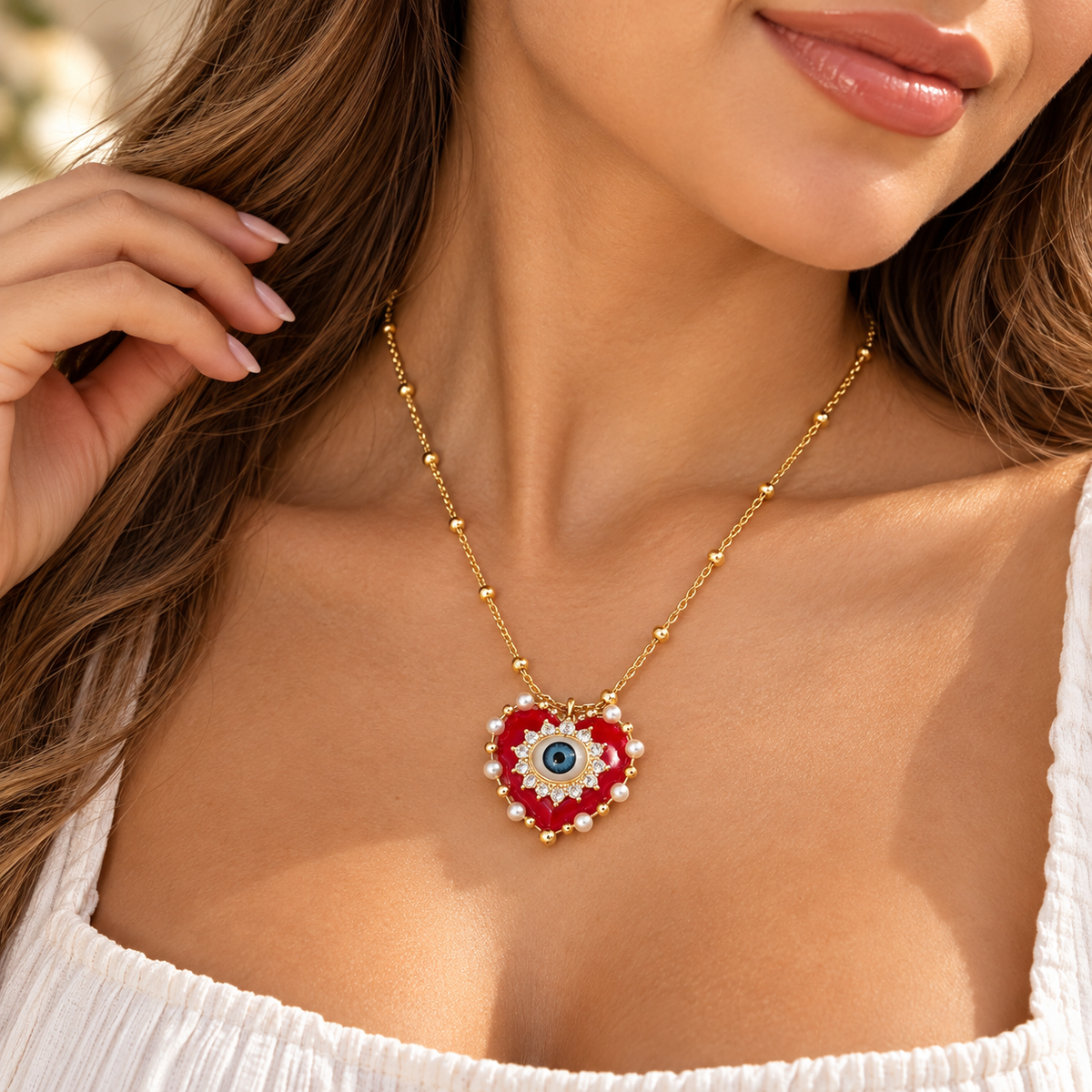 Heart Eye 18K Gold-Plated