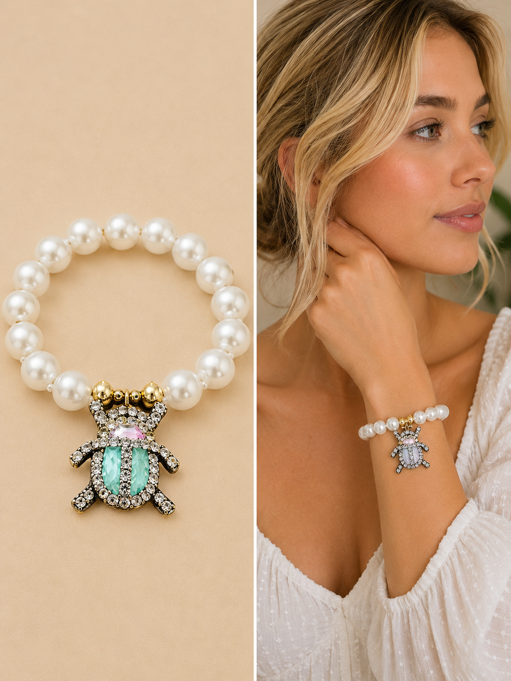 Faux Pearl Bracelet