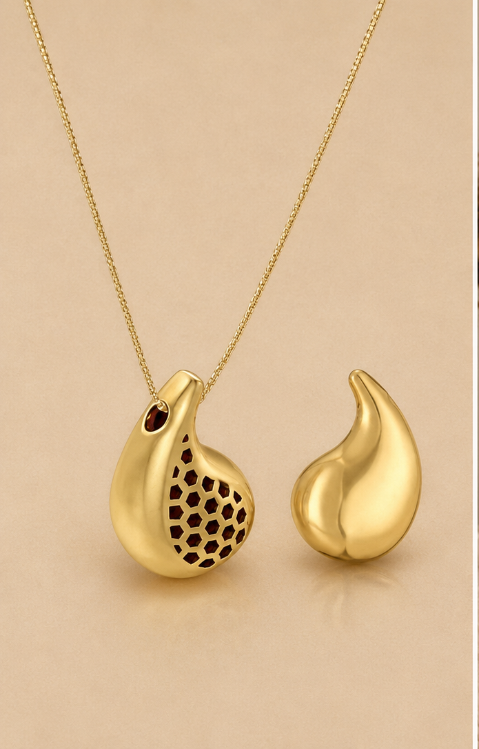 18K Gold-Plated Water Drop Necklace