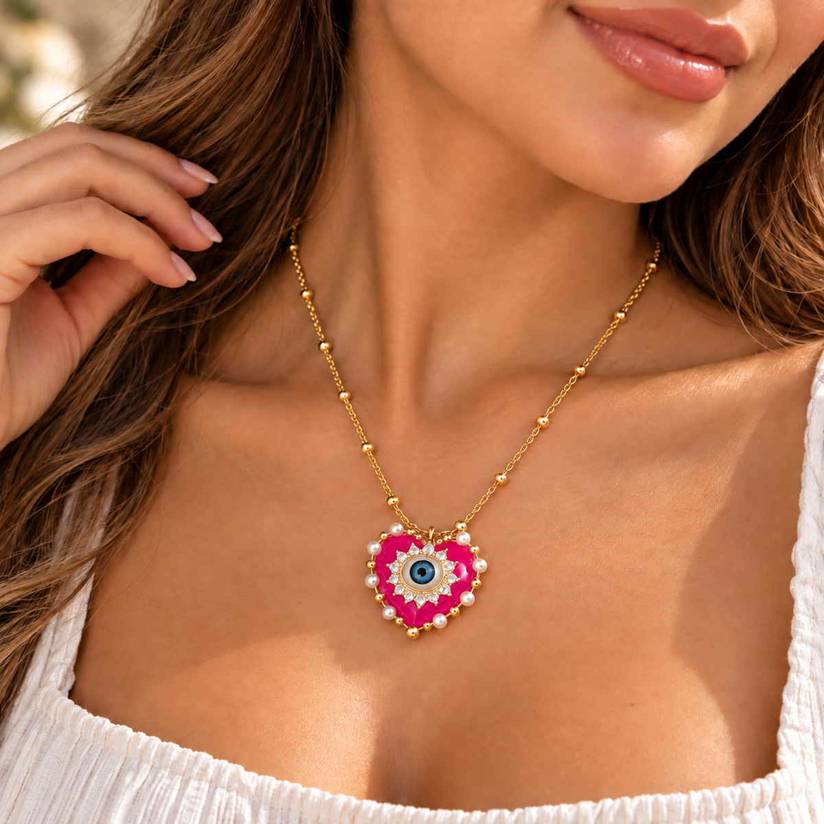Heart Eye 18K Gold-Plated