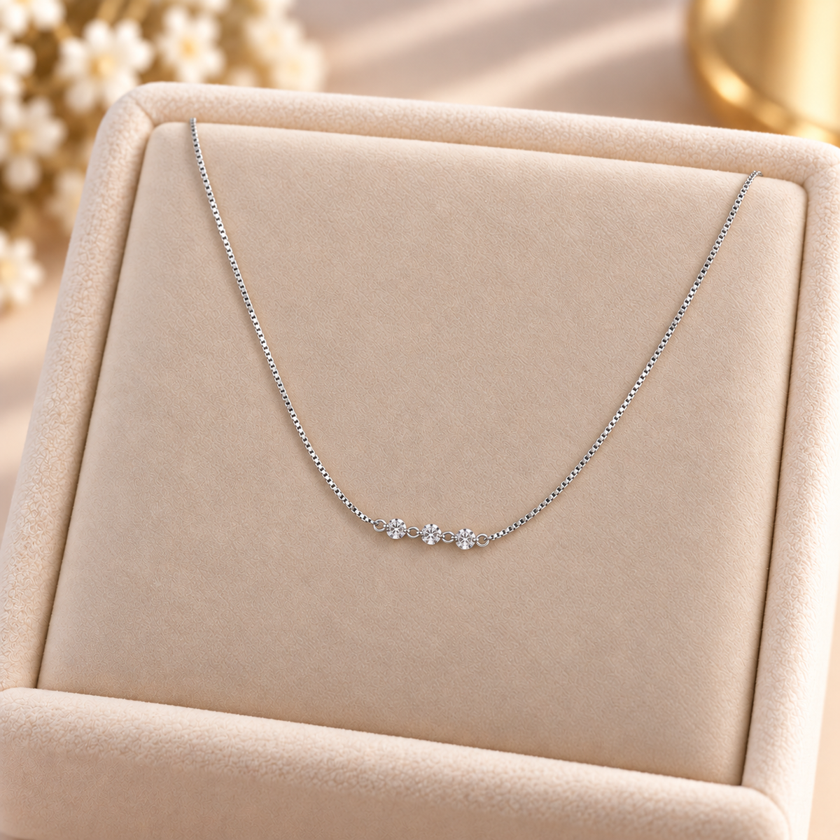 Gold-Plated 925 Sterling Silver Necklace