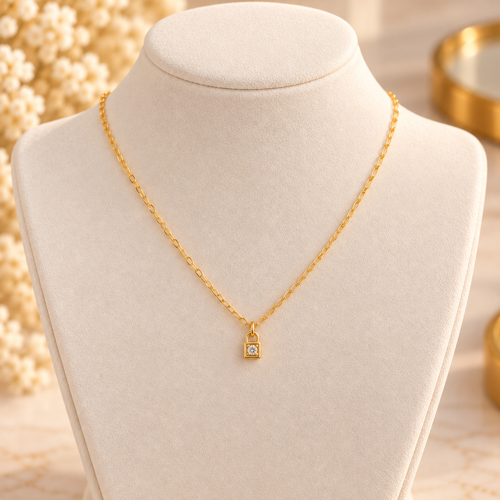 925 Sterling Silver Zircon Necklace