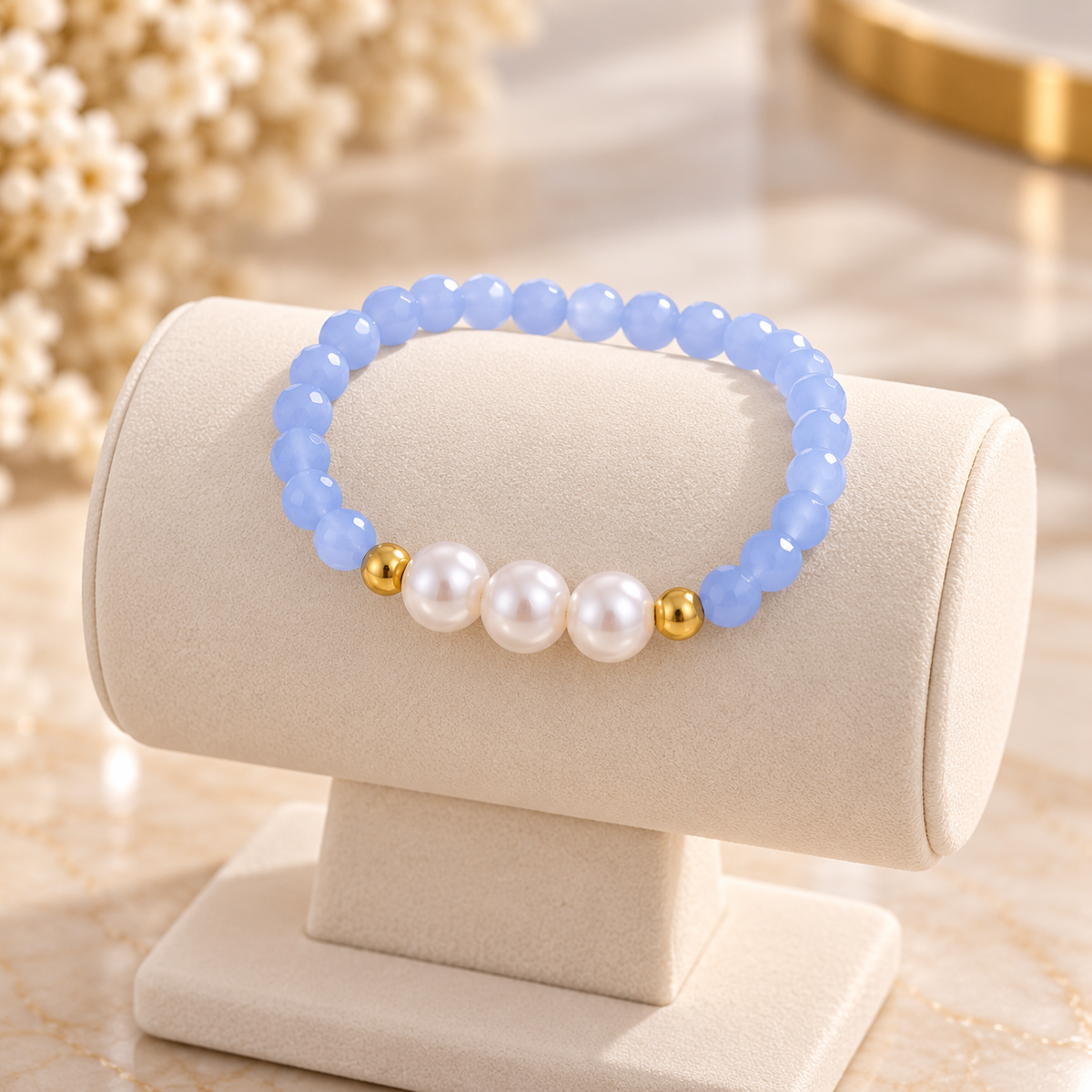 Bohemian Geometric Crystal Beaded Bracelet