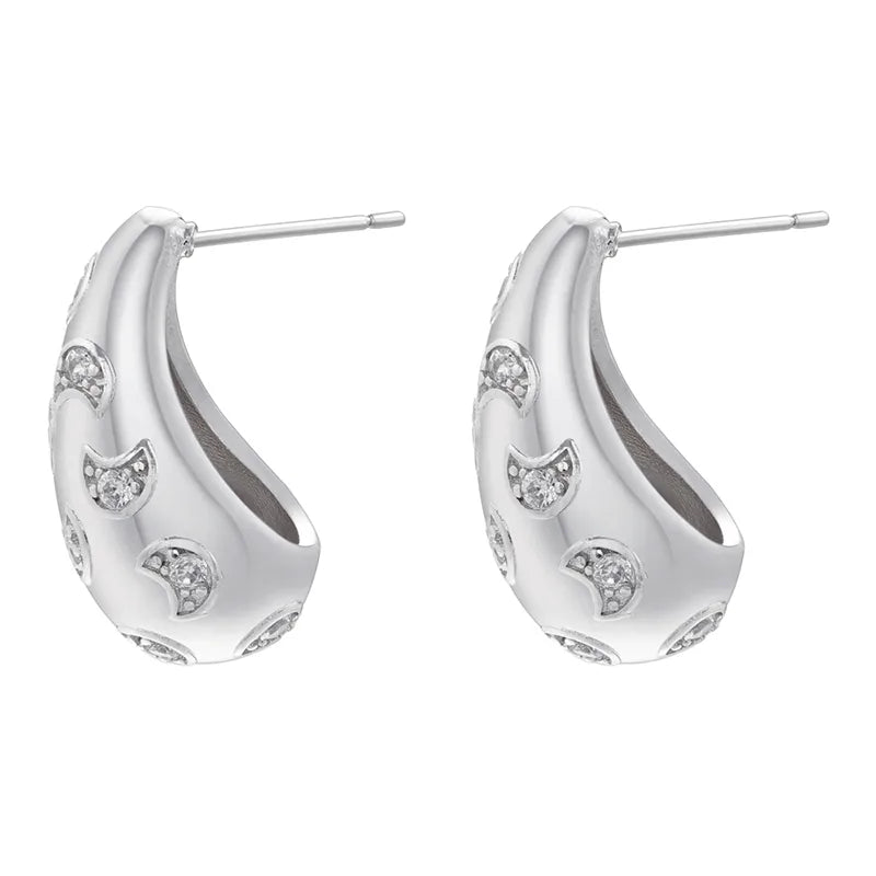 Water Drop 18K Gold-Plated Gold-Plated Copper Earrings