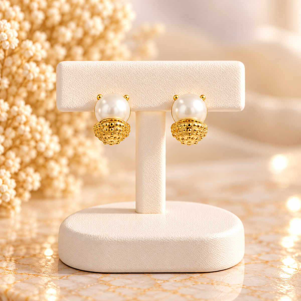 Gold-Plated 304 Stainless Steel Earrings