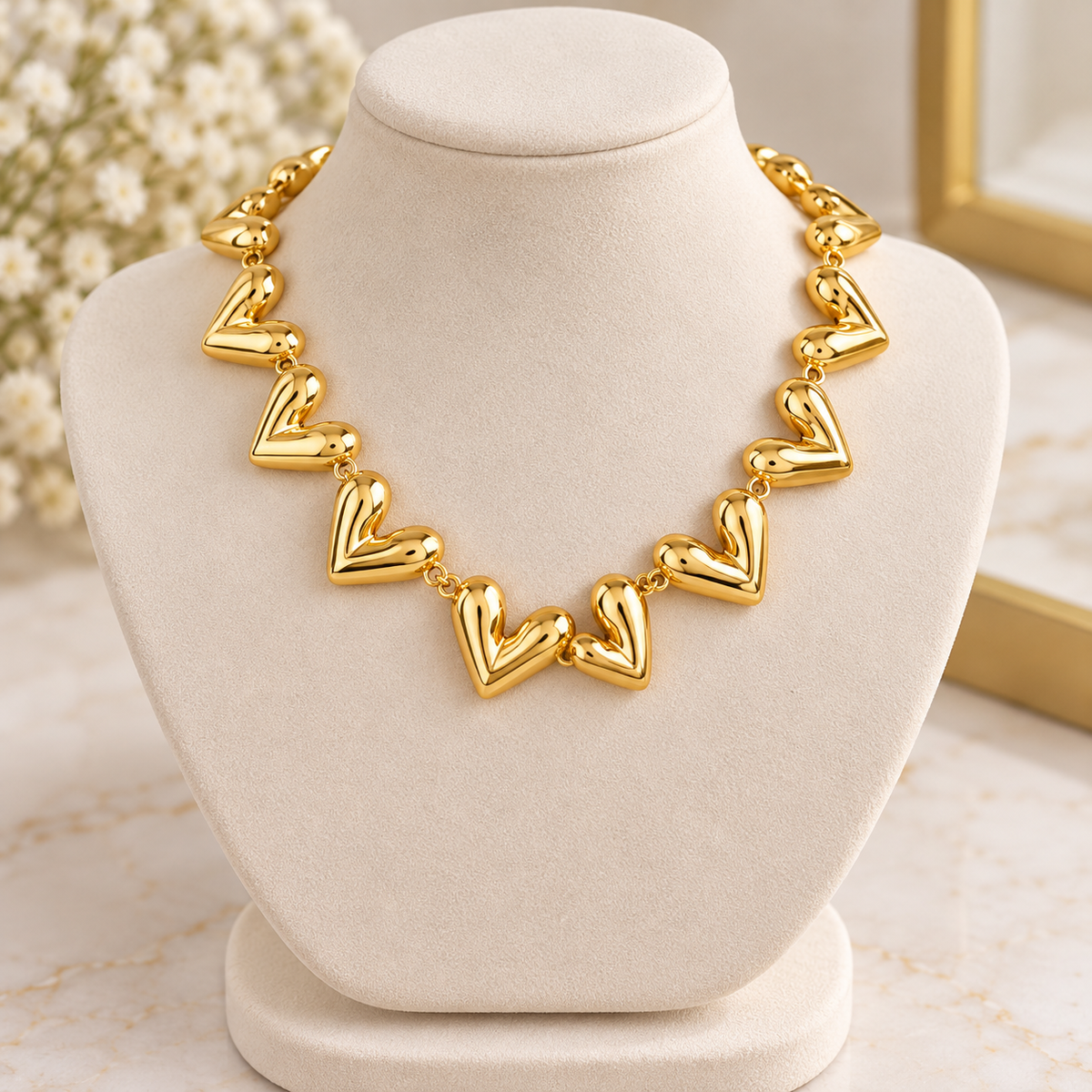 Heart 18K Gold-Plated Gold-Plated Copper Necklace