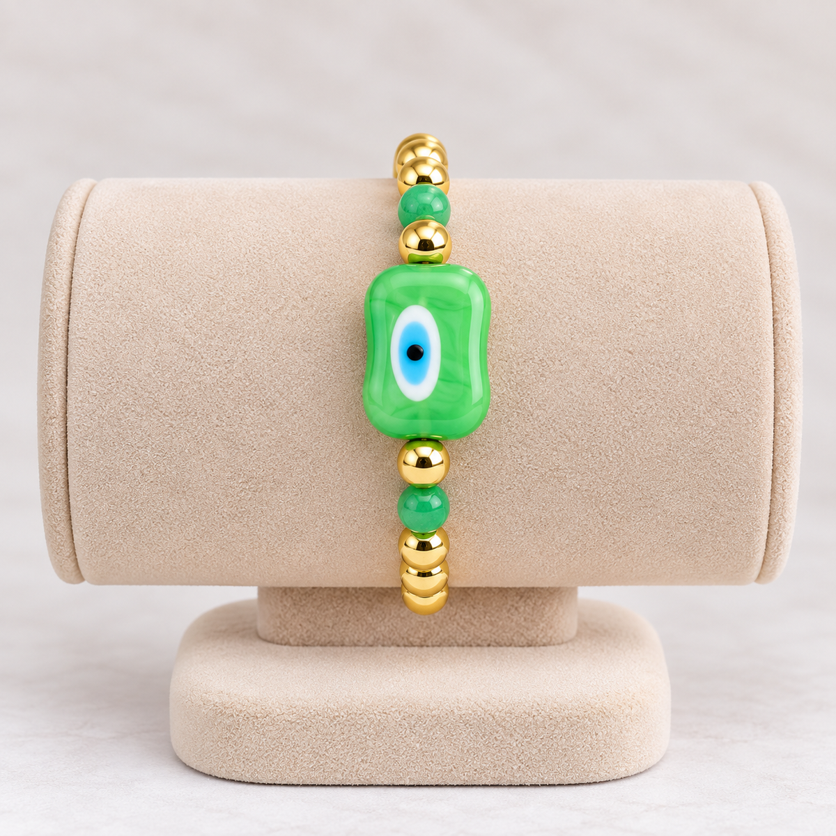 Eye 18K Gold-Plated Gold-Plated Copper Glass Bracelet