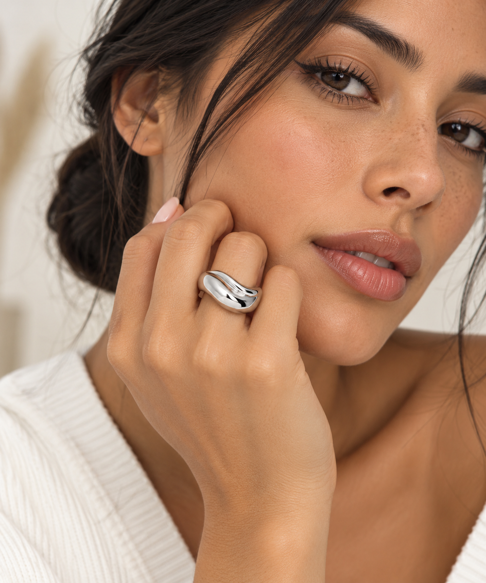 18K Gold Plated Unique Designer  Ring