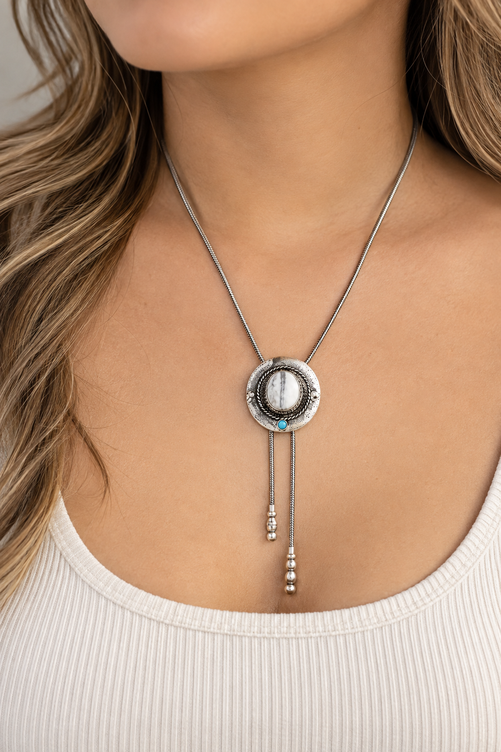 Western Cowboy Style Adjustable Chain Necklace
