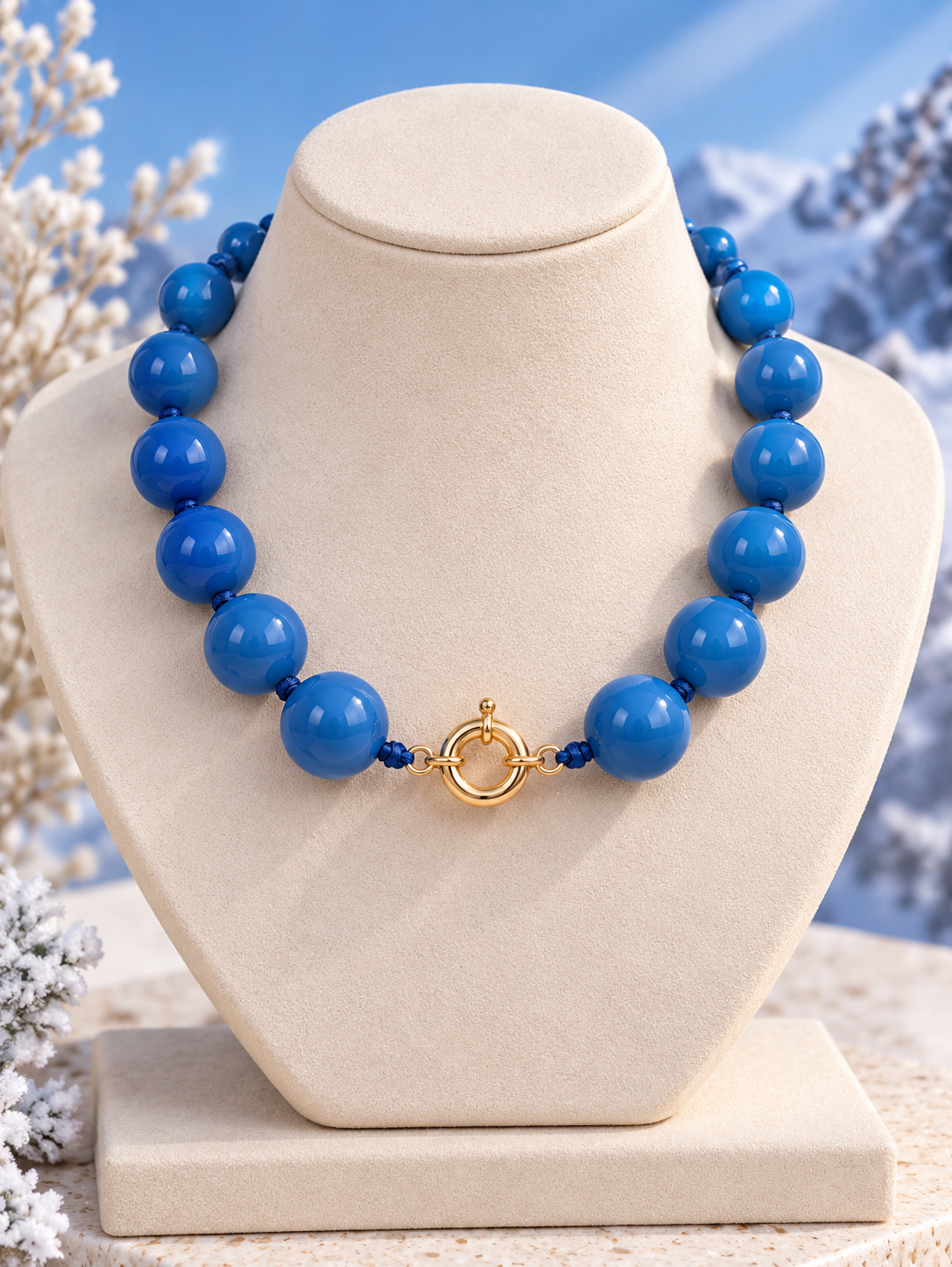 Bohemian Plastic Bead Necklace