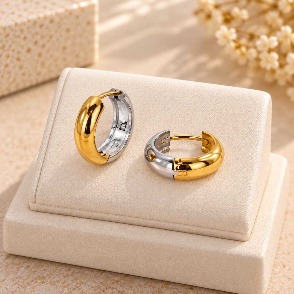 Stainless Steel Hoop Earrings