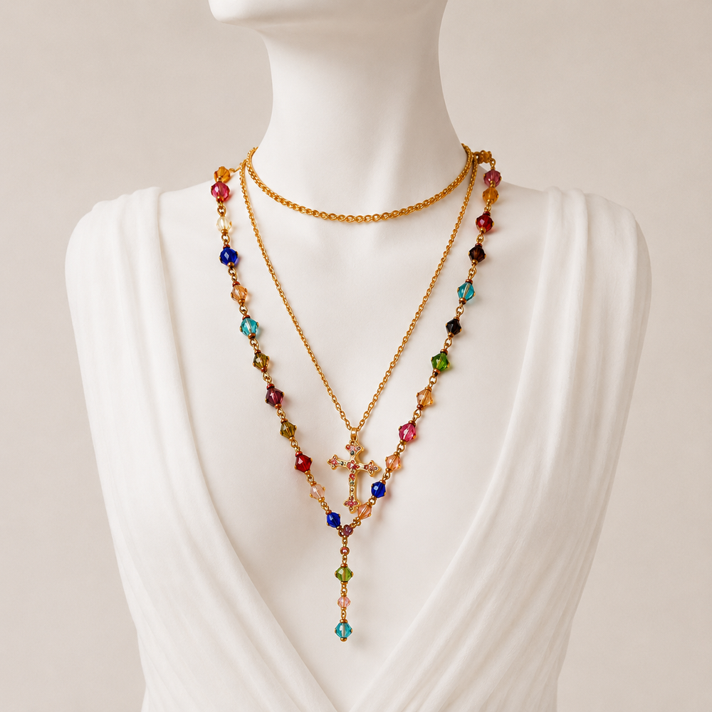 Multicolor Layered Necklace